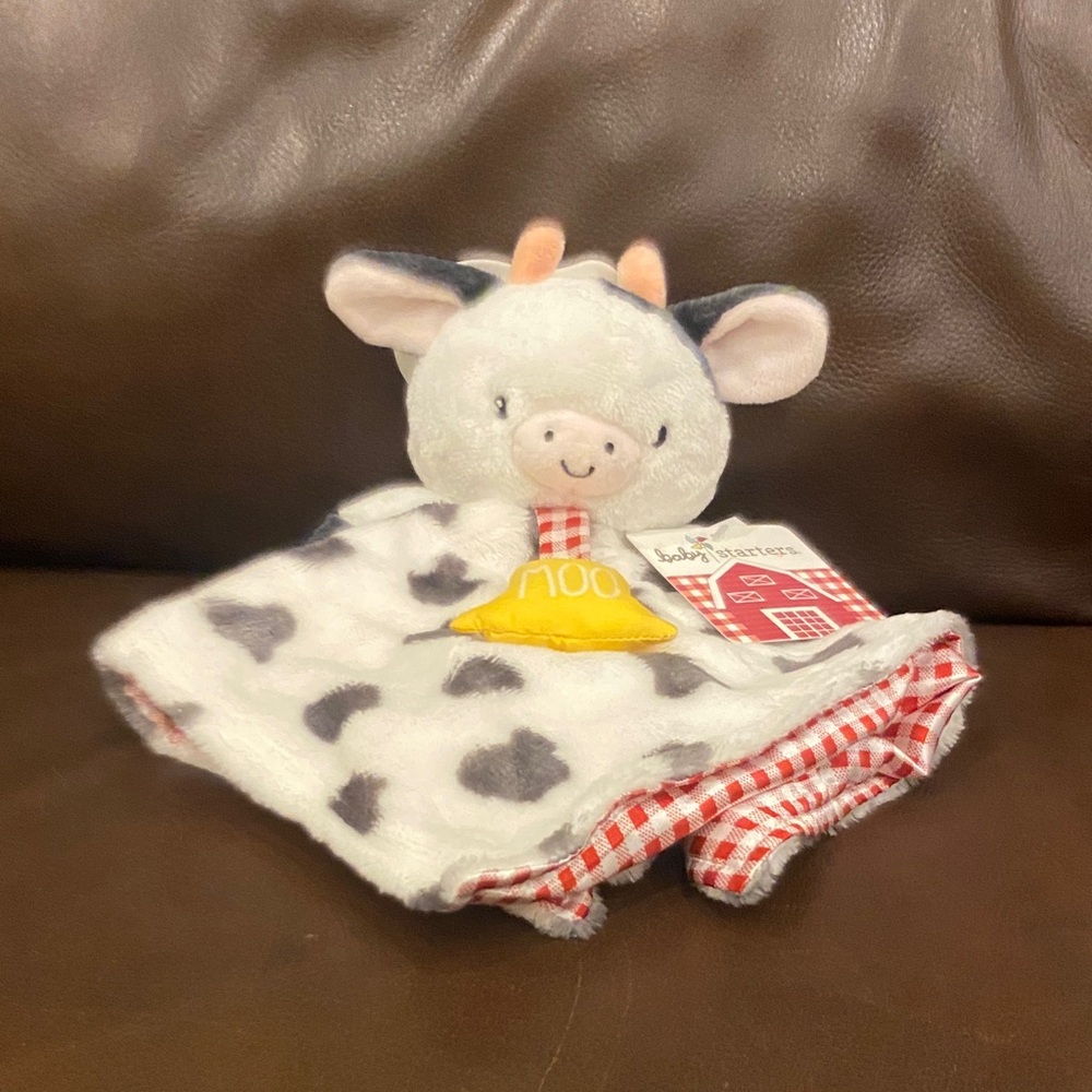 Baby Starters Cow Lovey with Yellow and Red Accents